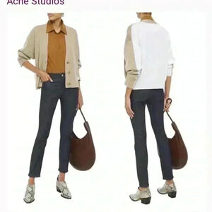 Acne Studios Bla Konst Jeans In Peg Indigo Size 27 EUC!